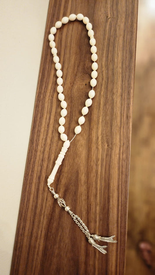 Chaplet & Co Islamic rosary / Sebha / Tesbih - African Ivory - Unique peace and hard to find